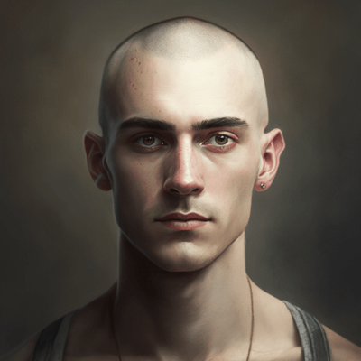 Portrait of a Man with a Buzzcut