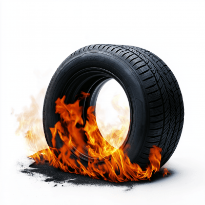 Burning Tire
