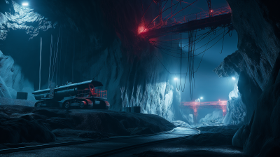 Futuristic Night Mining