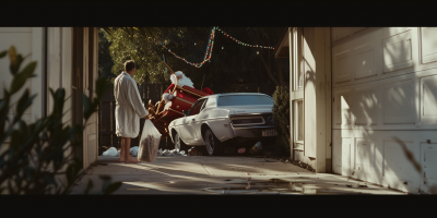 Cinematic Christmas Scene