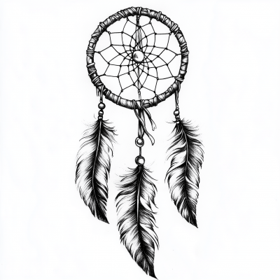 Dreamcatcher Tattoo Design