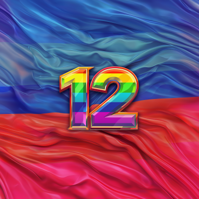 Rainbow Number 12 on Russian Flag