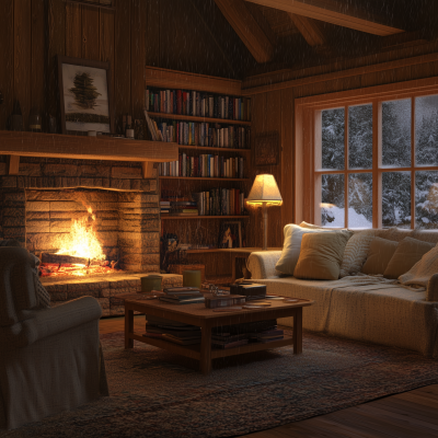 Cozy Cabin Interior