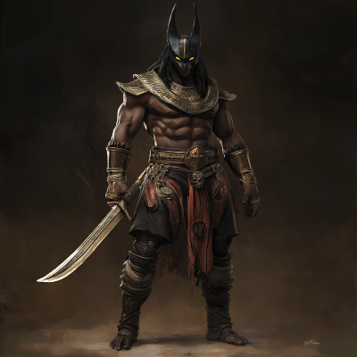 Goliath Barbarian Herald of Anubis