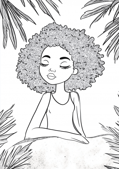 Afrocentric Girl Coloring Book