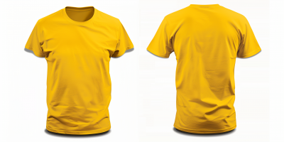 Front and Back Yellow Men’s T-Shirt