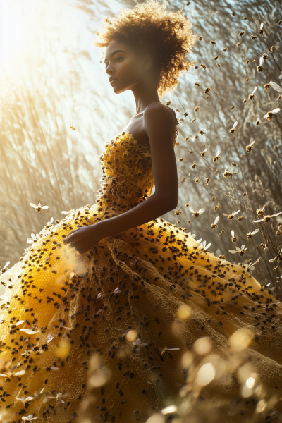 Bee-themed Fashion Photography