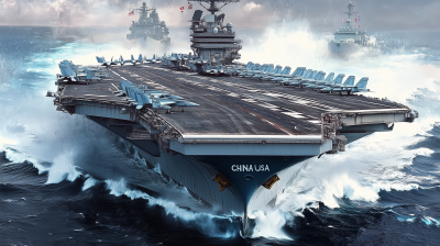 Fantasy Aircraft Carriers Painting