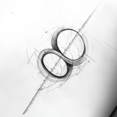 Ruler Infinity Sign Tattoo