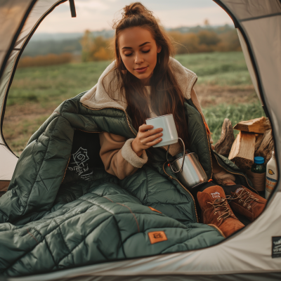 Outdoor Camping in Autumn