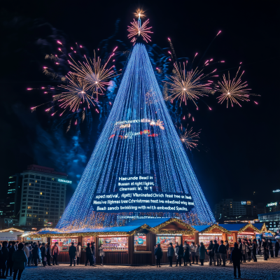 Christmas Light Festival at Haeundae Beach