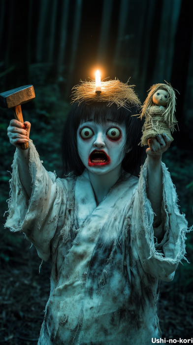 Eerie Japanese Woman Performing Ushi