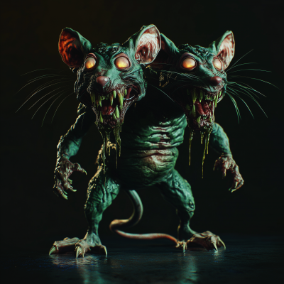 Mutant Two-Headed Toxic Mouse