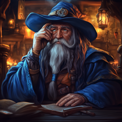 Kindly Old Wizard in Thought