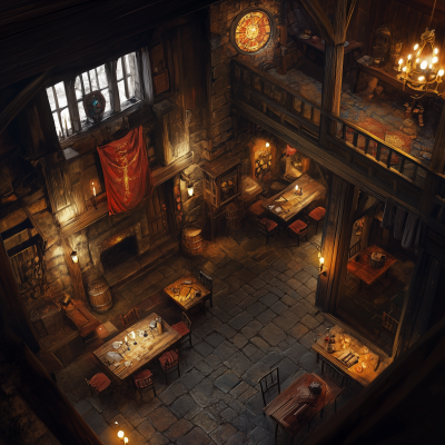 Tavern Interior for D&D Adventure