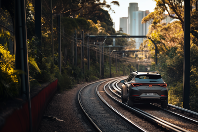 Cupra Formentor on Rail Lines