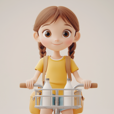 3D Little Girl Animation