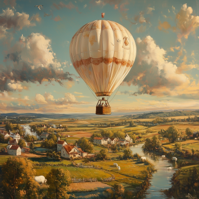 Yogurt on Hot Air Balloon