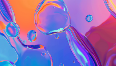 Color Merging Liquid Tech Innovation Artwork