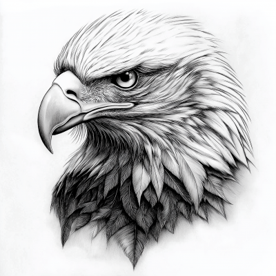 Eagle’s Head Drawing