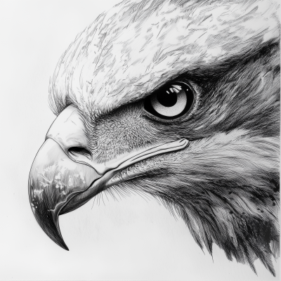 Eagle Head Drawing