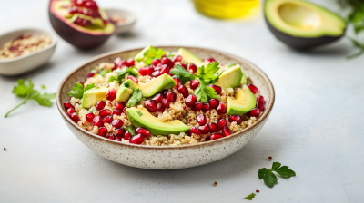 Quinoa Salad with Avocado and Pomegranate