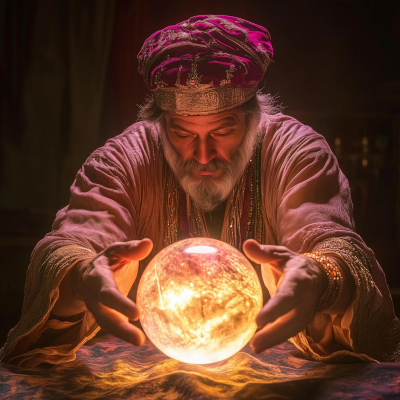 Fortune Teller with Crystal Ball