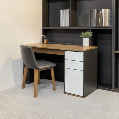 Dark Gray Interior Desk