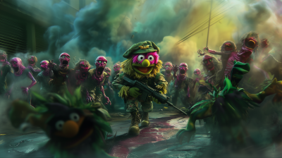 Muppet Army vs Muppet Zombies