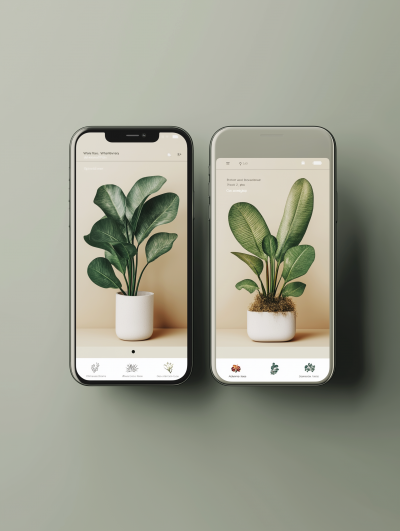 Plant Encyclopedia App Mockup