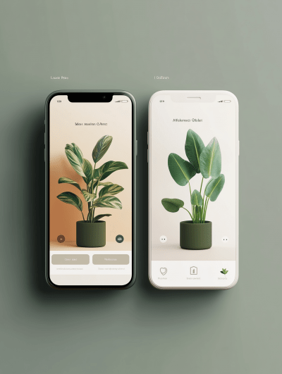 Plant Encyclopedia App Concept