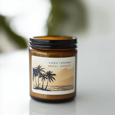 Tropical Beach Vacation Candle