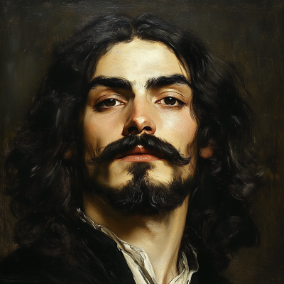 Portrait of a Gustave Courbet Style Man