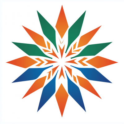 Uzbek American Associations Logo Emblem