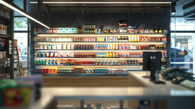 Modern Korean Convenience Store Interior