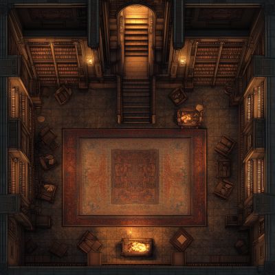 Palace Library Battlemap