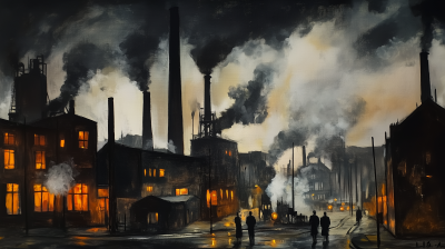 Smokey English Industrial at Night