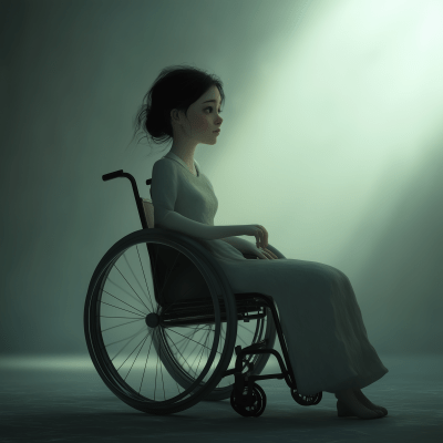 Ethereal Girl in Wheelchair