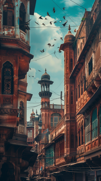 Old Lahore Mughal Era Poster