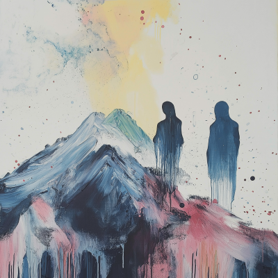 Spiritual Mountain Painting