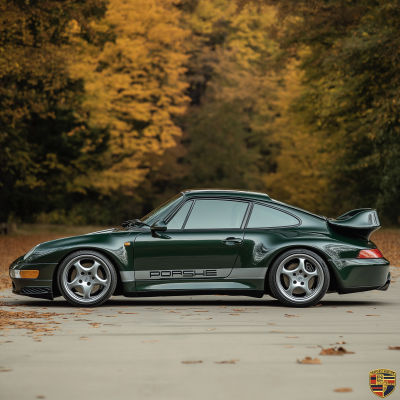 British Racing Green Porsche 911 993 Turbo