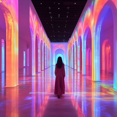 Futuristic LED Art Exhibition