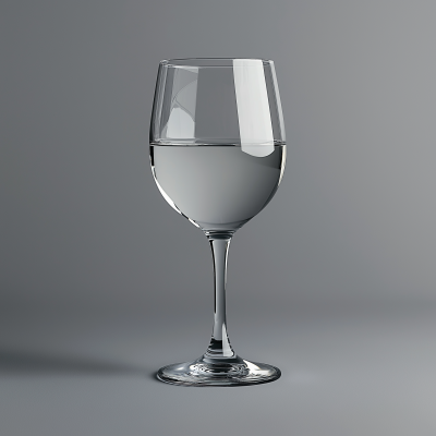 Minimalist Glass of Water