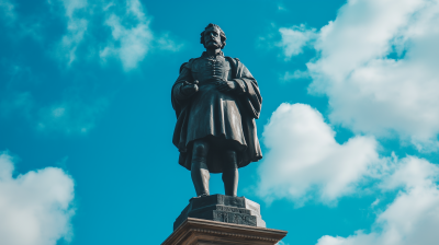 Statue in Danish Provincial Town