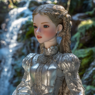 Realistic Soft Vinyl Toy Design of a Young Woman