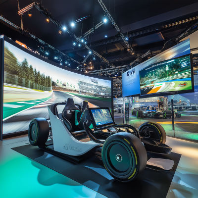 Formula Simulators at Motor Show Exhibition