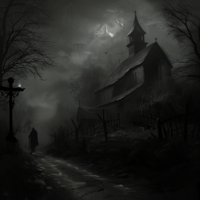 Creepy Village Church