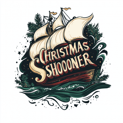 The Christmas Schooner Logo Design