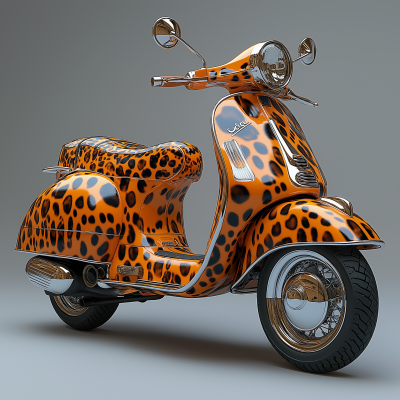 Vespa in Panther Texture