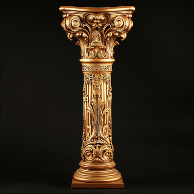 Ornate Golden Column